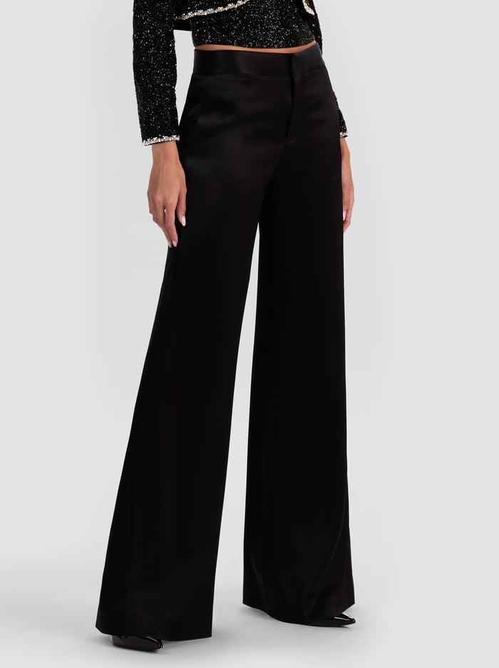 SHANE WIDE LEG PANT - BLACK - Alice And Olivia