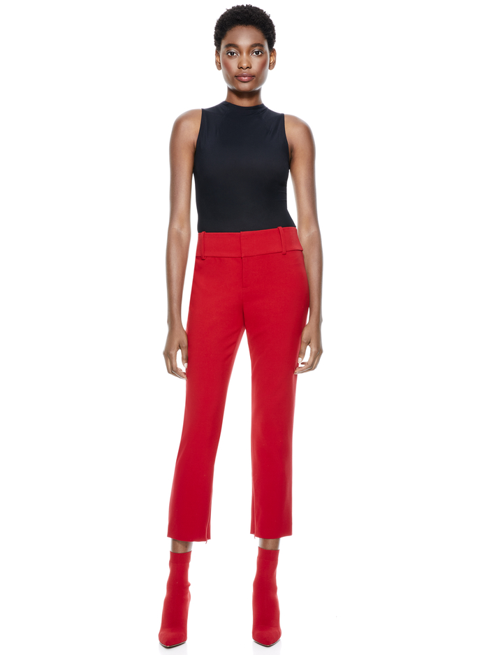 STACEY SLIM ANKLE PANT - RUBY image 4 - Alice And Olivia