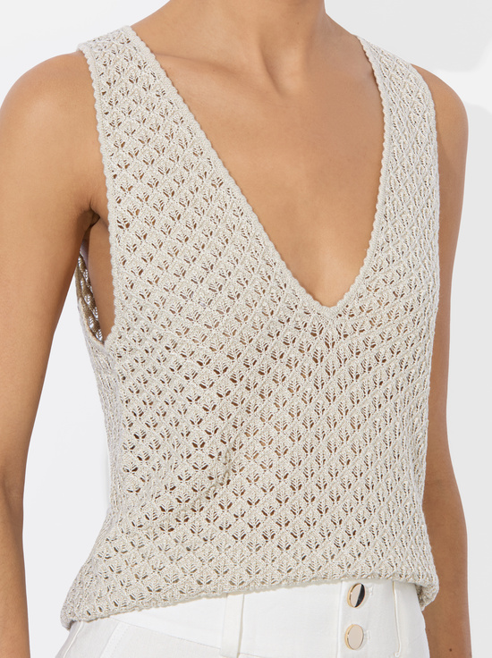 OATMEAL-ANNALISE POINTELLE TANK