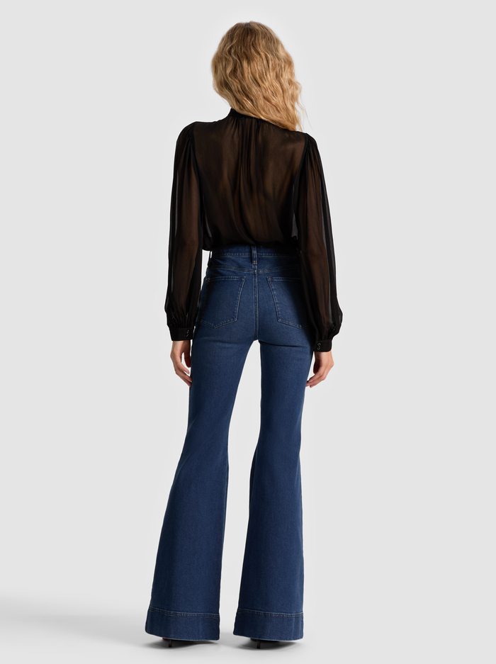 BRENTLEY BLOUSE - BLACK image 2 - Alice And Olivia