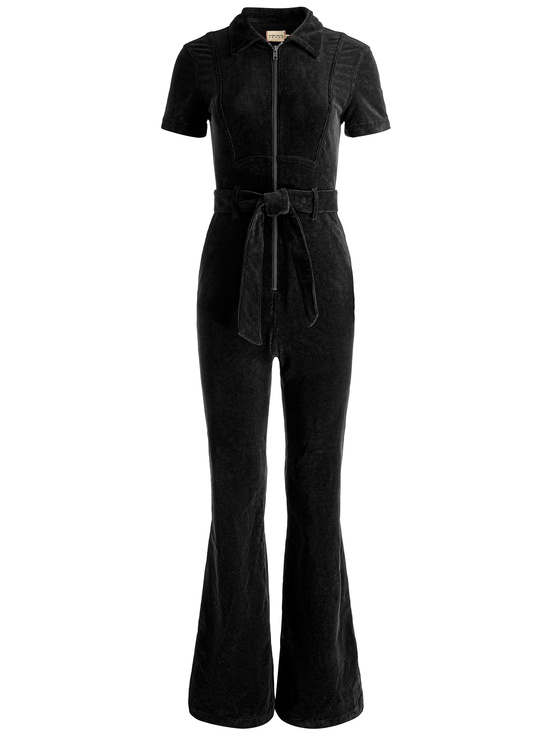 BLACK-GORGEOUS CORDUROY JUMPSUIT