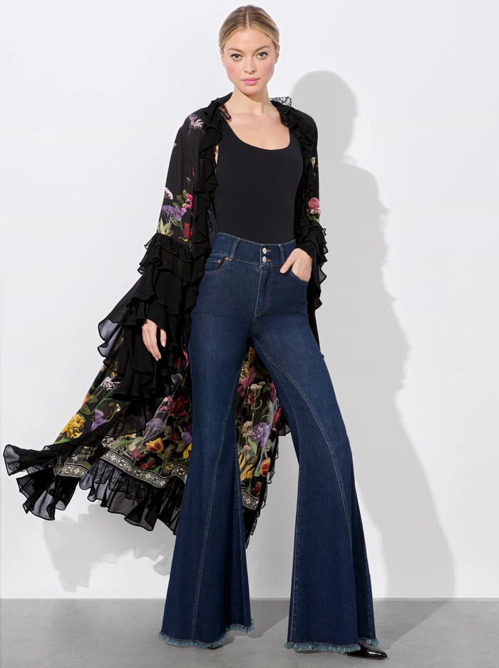 ADALIA RUFFLE MAXI ROBE - SECRET GARDEN image 6 - Alice And Olivia