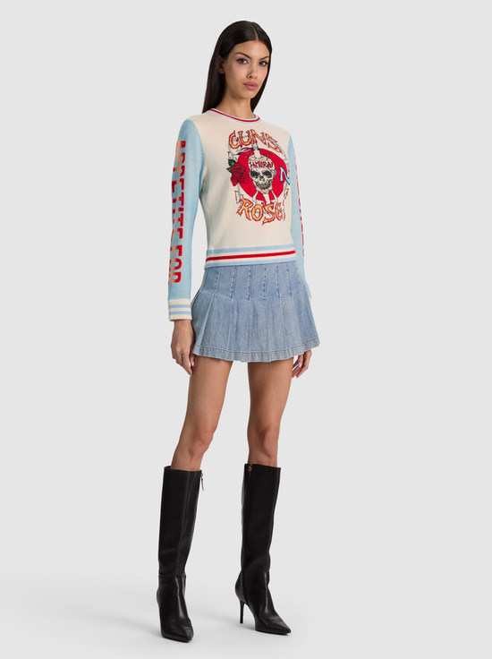 APPETITE FOR DESTRUCTION-CAROLEE WOOL PRINTED PULLOVER