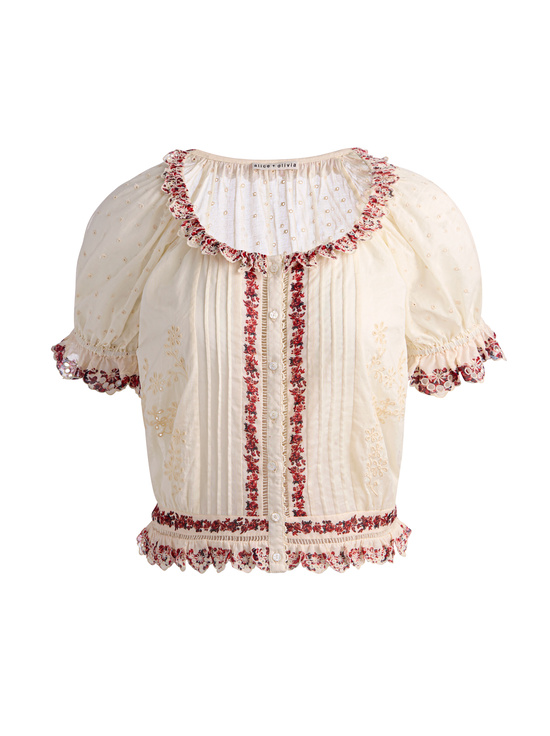 ORCHARD GLOW-MCLAINE PUFF SLEEVE BLOUSE