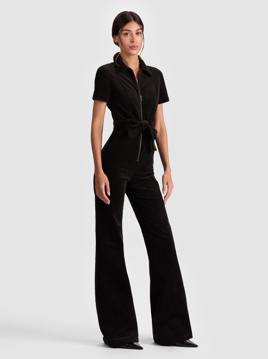 BLACK-GORGEOUS CORDUROY JUMPSUIT