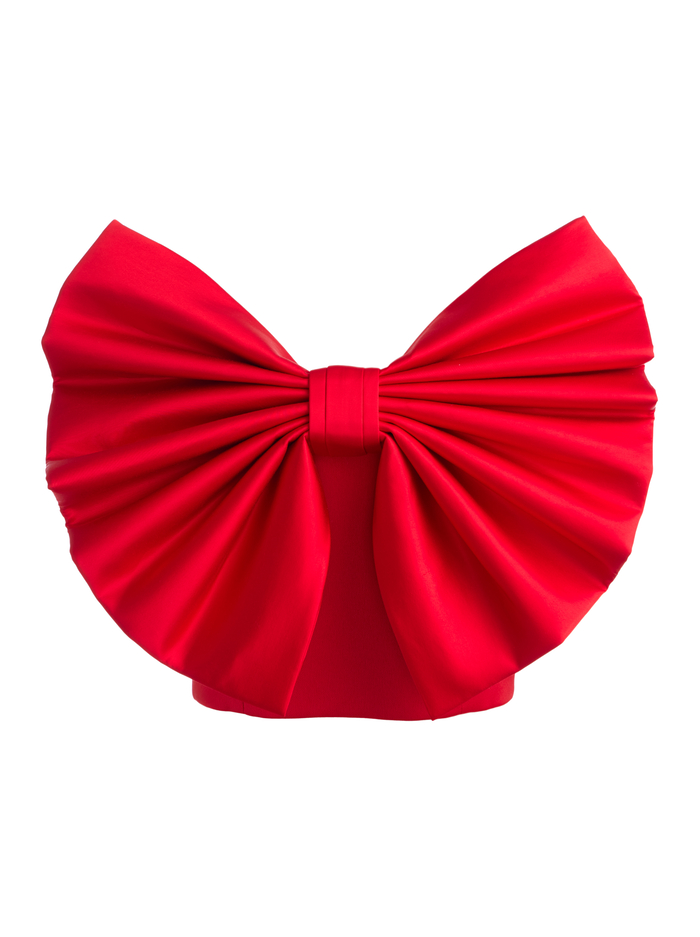 SIBELLA BOW TOP - BRIGHT RUBY image 5 - Alice And Olivia