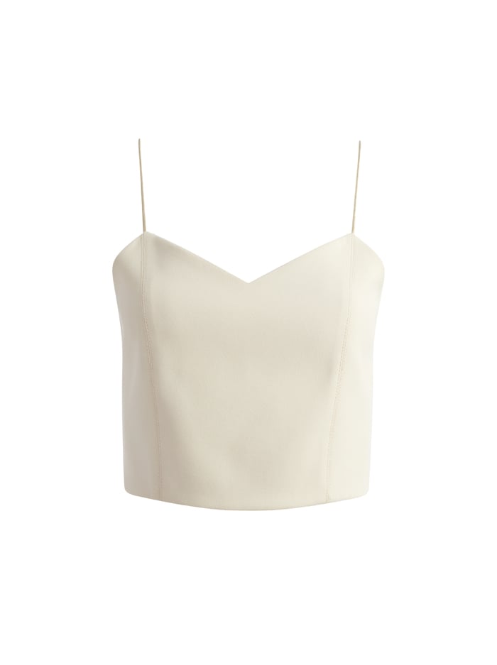 ARCHER CROPPED CAMI - TAUPE image 5 - Alice And Olivia