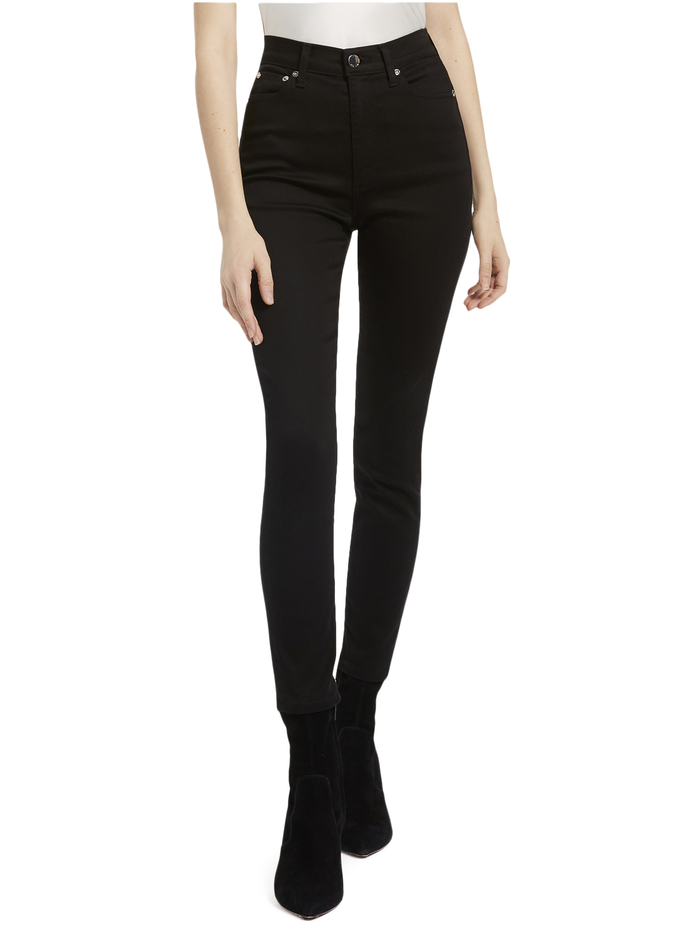 GOOD HIGH RISE SKINNY JEAN - NIGHT FEVER - Alice And Olivia