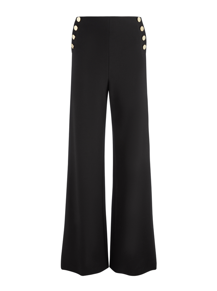 RAY BUTTON FRONT PANT - BLACK image 5 - Alice And Olivia