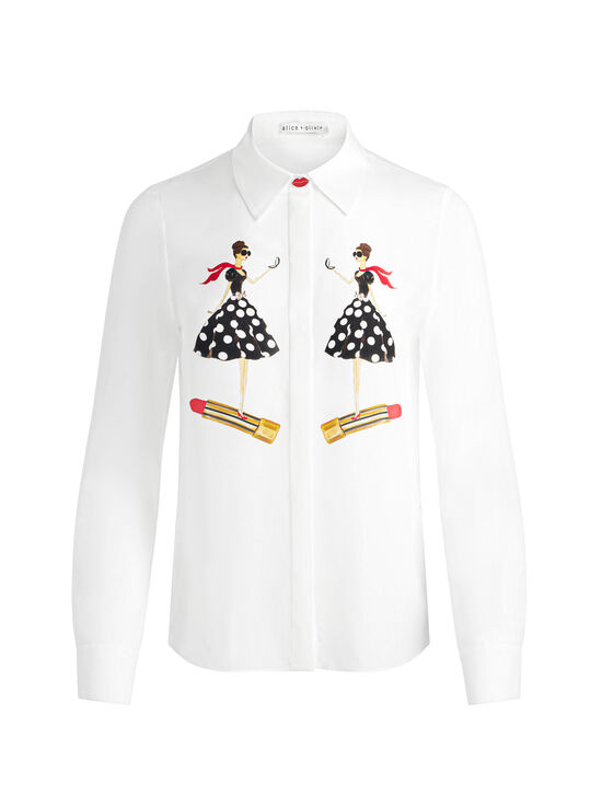 I AM WOMAN OFF WHITE-WILLA SILK BLOUSE