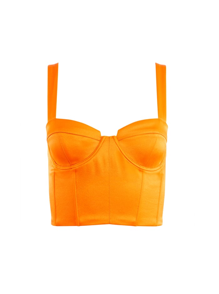 JEANNA BUSTIER CROPPED TOP - TANGERINE image 5 - Alice And Olivia
