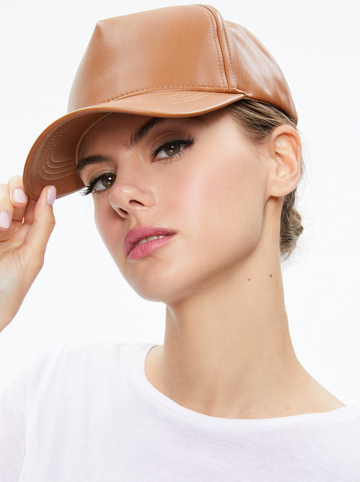 CHERISE TRUCKER HAT - CAMEL image 1 - Alice And Olivia