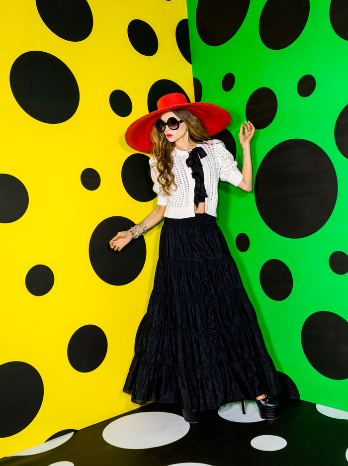 AISHA BUTTON FRONT MIDI SKIRT - BLACK image 6 - Alice And Olivia