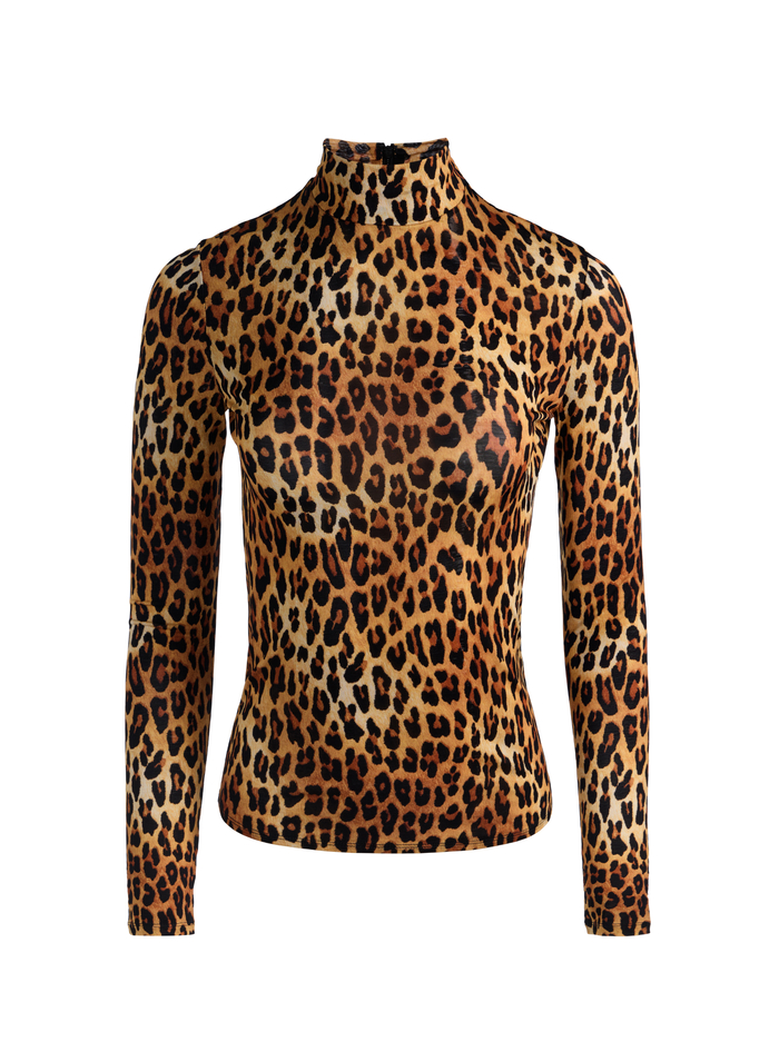 DELAINA TURTLENECK TOP - SPOTTED LEOPARD image 5 - ALICE + OLIVIA
