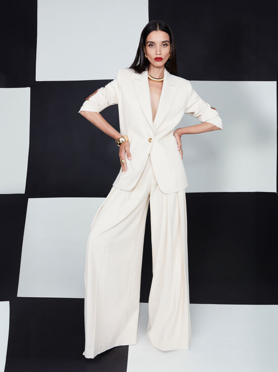 V-Neck Hardware One-Piece Swimsuit