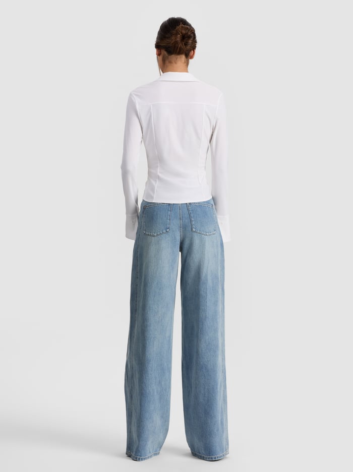 FREYA FITTED TOP - OFF WHITE image 2 - Alice And Olivia