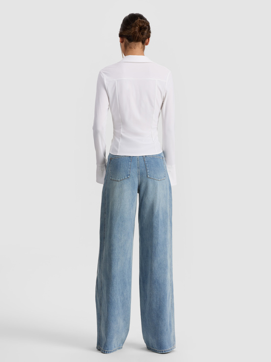 OFF WHITE-FREYA FITTED TOP