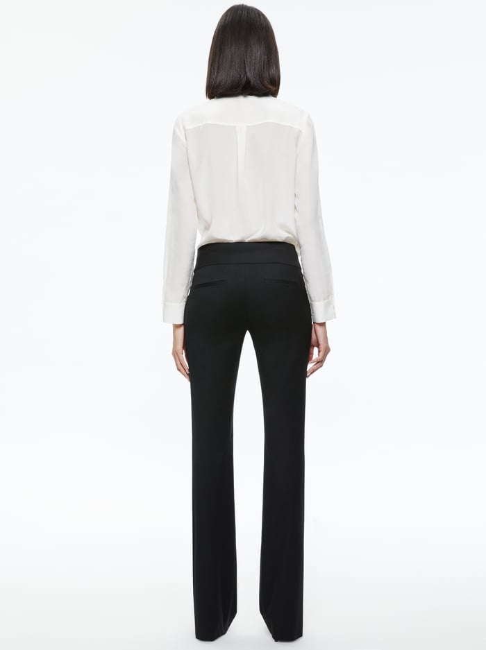 OLIVIA BOOTCUT PANT - BLACK image 1 - Alice And Olivia