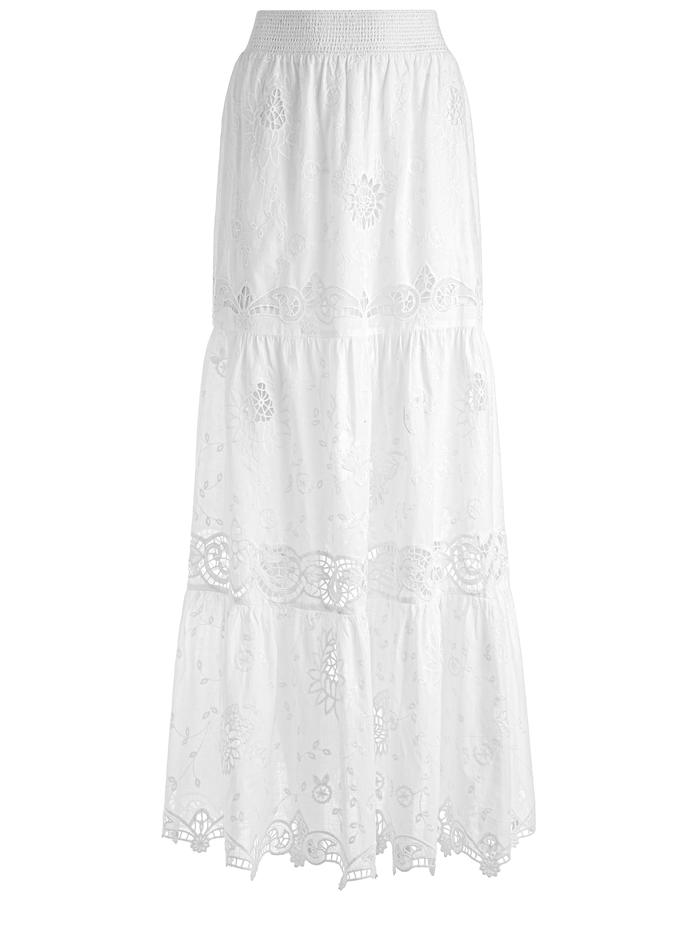 REISE PANELLED MAXI SKIRT - WHITE image 5 - Alice And Olivia