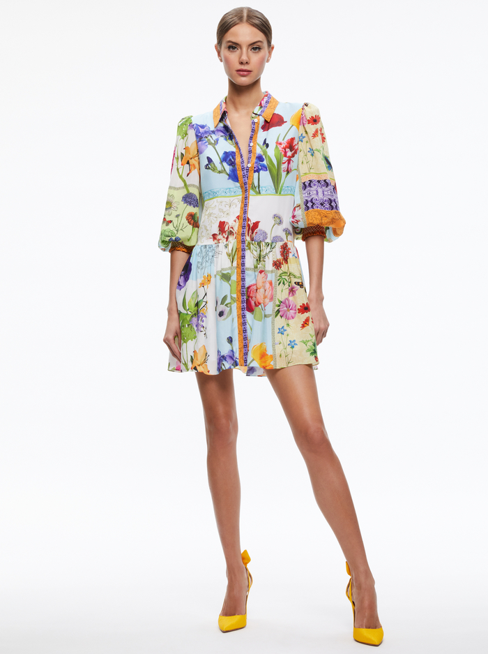 BERTHA PUFF SLEEVE MINI DRESS - MAKE A STATEMENT - Alice And Olivia