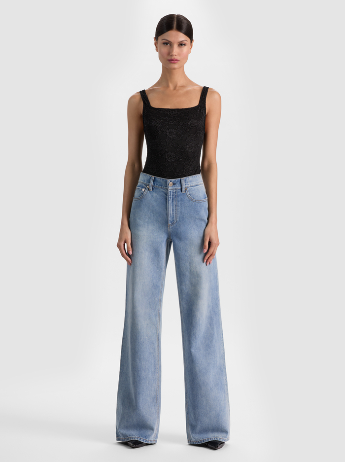 ANNIKA LACE BODYSUIT - BLACK image 1 - ALICE + OLIVIA