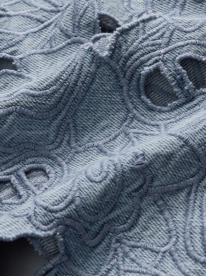 CHIC LASER-CUT JEAN - ROCKSTAR BLUE image 1 - ALICE + OLIVIA