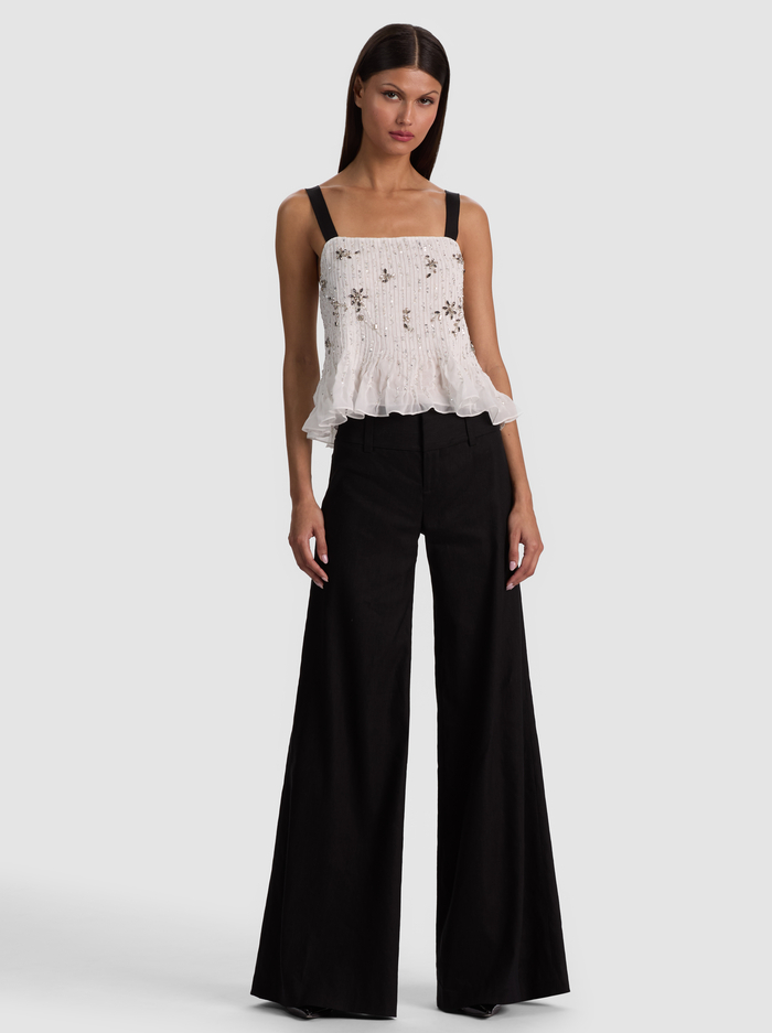 LINNEA EMBELLISHED TANK - OFF WHITE image 1 - ALICE + OLIVIA