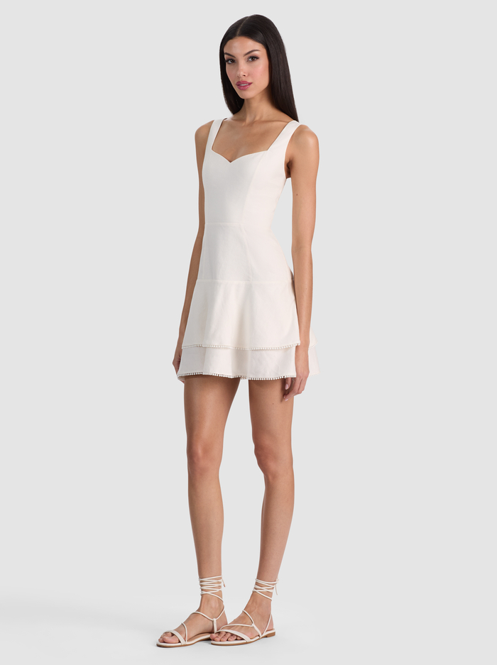 MIRIAM SWEETHEART MINI DRESS - OFF WHITE image 4 - ALICE + OLIVIA