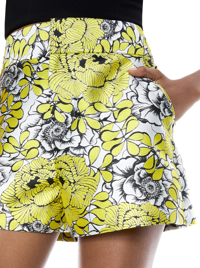 CADY SHORT - DAFFODIL/MULTI image 3 - Alice And Olivia