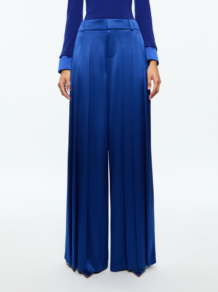 SIMON TROUSER - ROYAL - Alice And Olivia