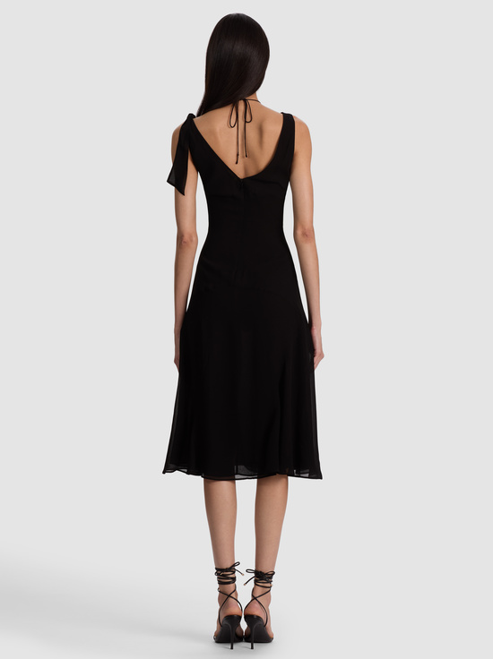 BLACK-ABIGAIL BIKINI MIDI DRESS