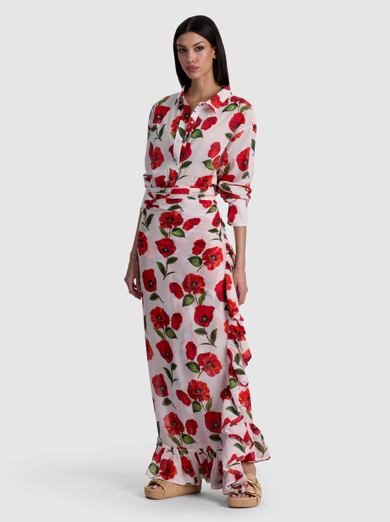 SUMMER POPPY-A+O X CONIGLIO PALM BEACH BUTTON DOWN
