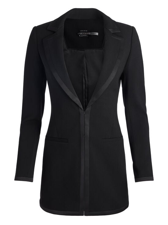 BLACK-MYA FITTED BLAZER