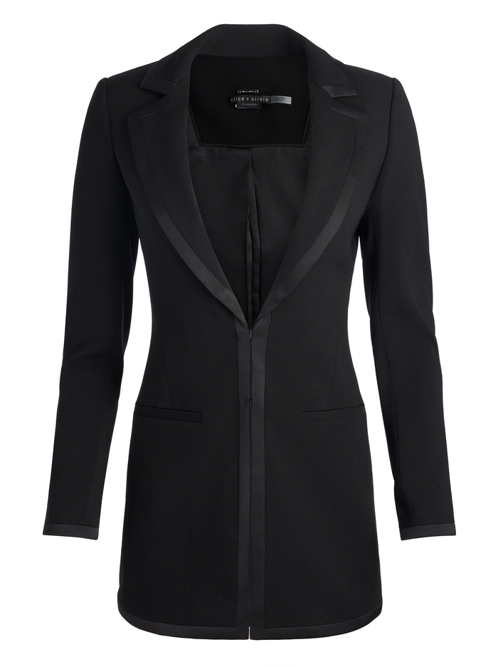 MYA FITTED BLAZER - BLACK image 5 - Alice And Olivia