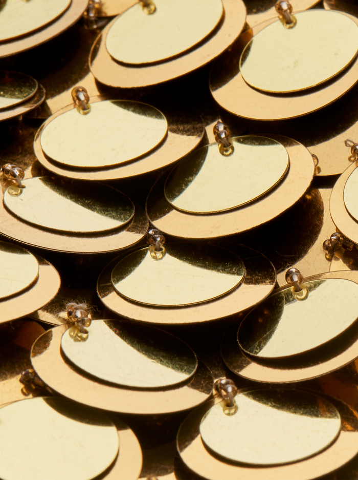 RUBI MICRO SKIRT - PALE GOLD/CHAMPAGNE image 1 - ALICE + OLIVIA