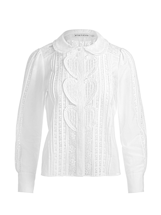 OFF WHITE-KURT MIXED MEDIA BLOUSE