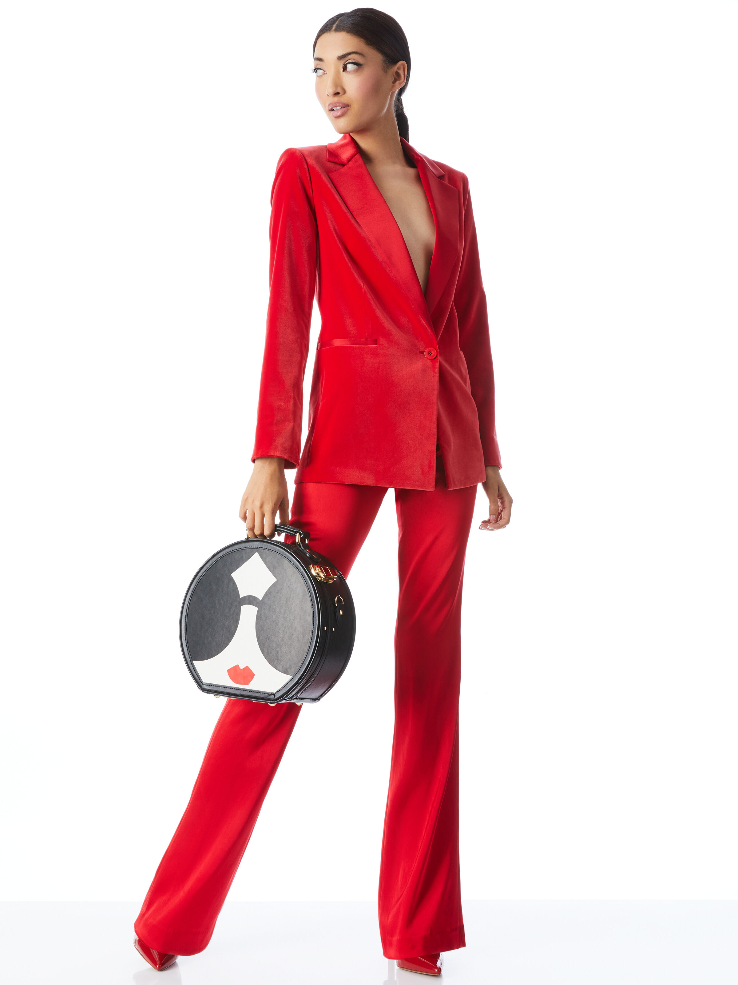Alice and olivia best sale green velvet blazer