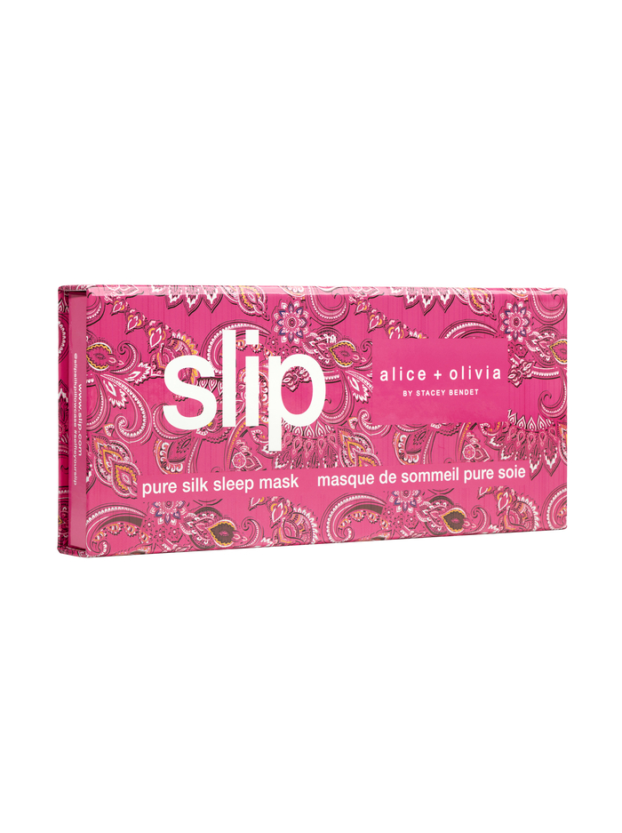 A+O X SLIP SILK SLEEP MASK - SPRING PAISLEY FRENCH ROSE image 3 - Alice And Olivia