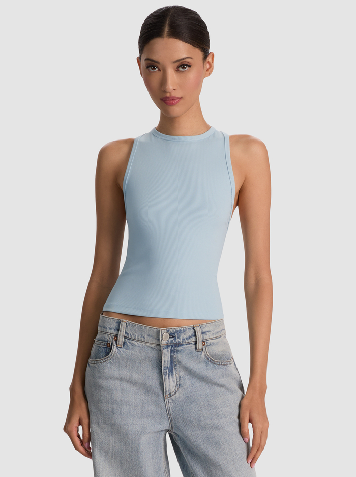 ALLEN TANK TOP - CAROLINA BLUE - ALICE + OLIVIA