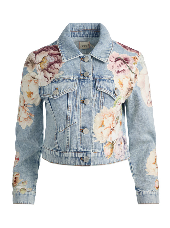 SIERRA VINTAGE/MULTI-CHLOE EMBROIDERED DENIM JACKET