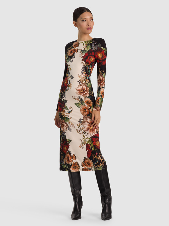 FLORAL RADIANCE-DELORA MIDI DRESS