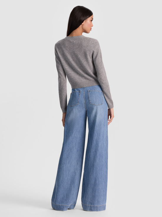 MEDIUM HEATHER GREY-GRACE CASHMERE CARDIGAN