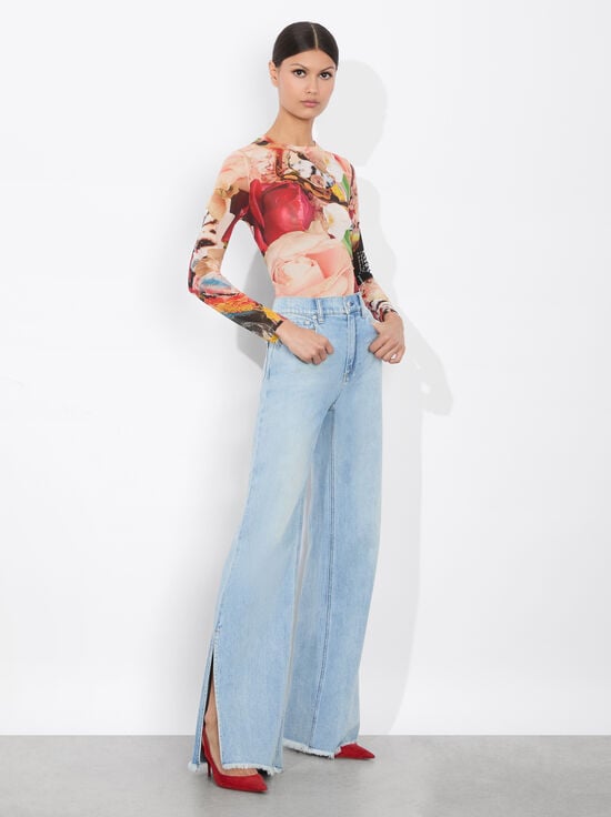 THRIVE-A+O x KELLY DABBAH DELAINA MESH TOP