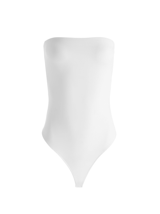 OFF WHITE-NAOMI STRAPLESS BODYSUIT