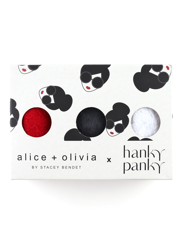 A+O X HANKY PANKY THONG SET - MULTI image 2 - Alice And Olivia