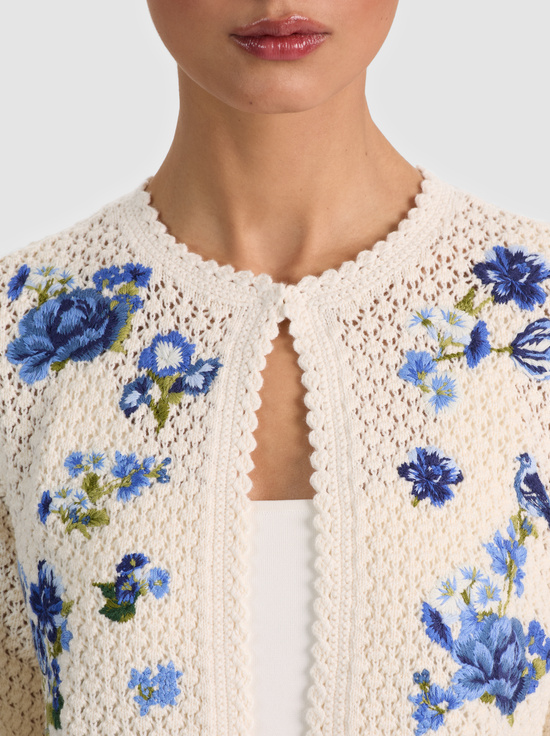 FLEUR DE PARIS-ANDERSON CROCHET CARDIGAN