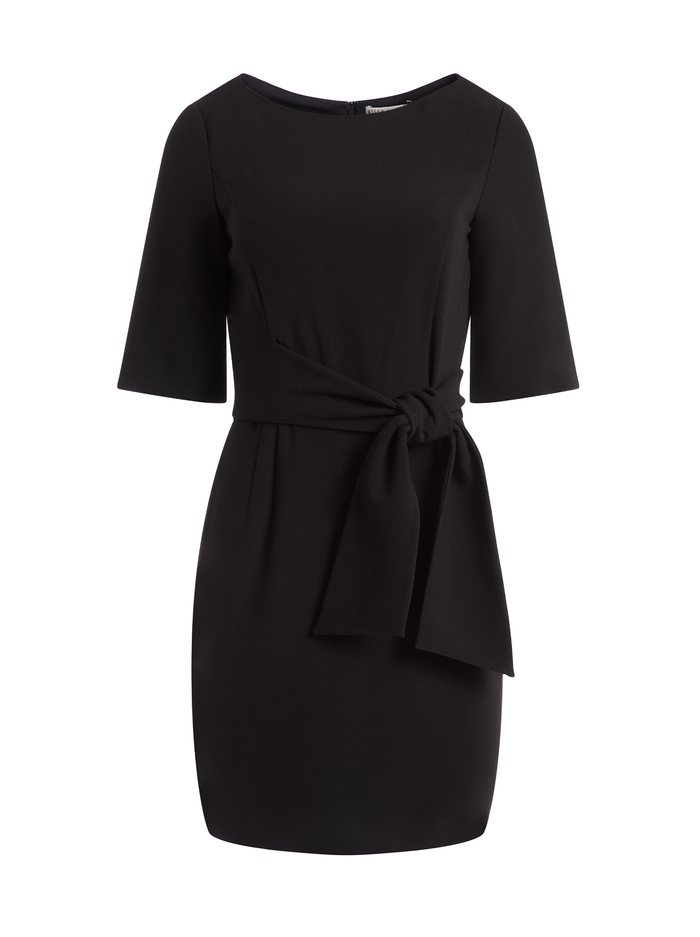 VIRGIL BOAT NECK MINI DRESS - BLACK image 2 - Alice And Olivia