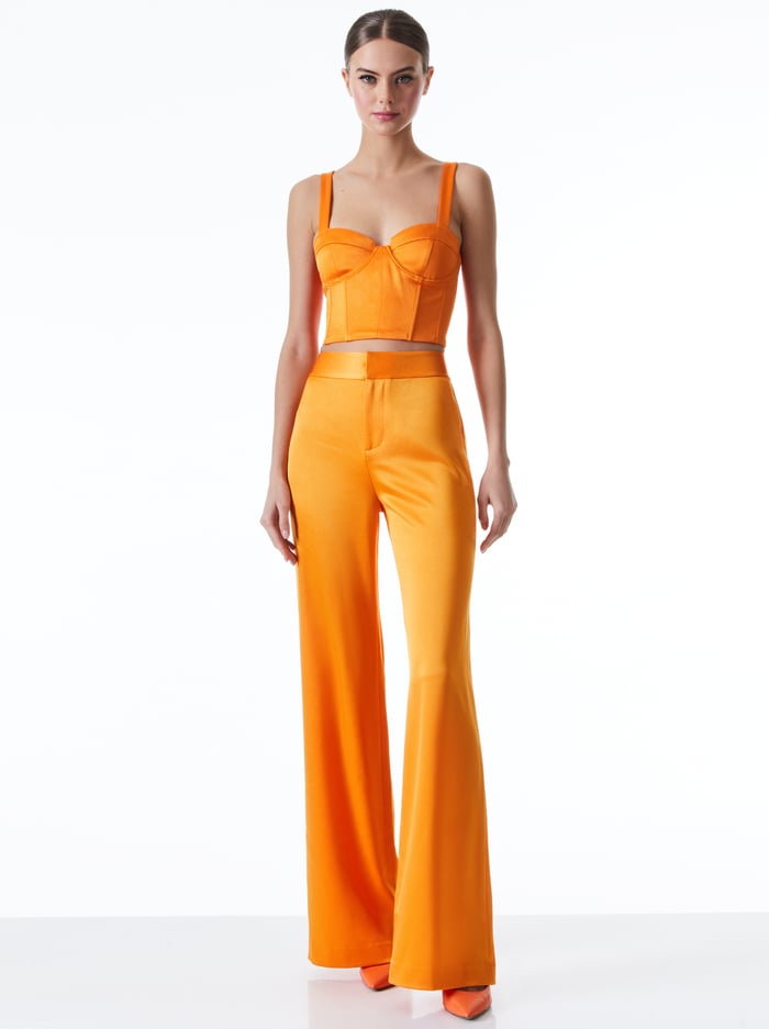 JEANNA BUSTIER CROPPED TOP - TANGERINE image 2 - Alice And Olivia