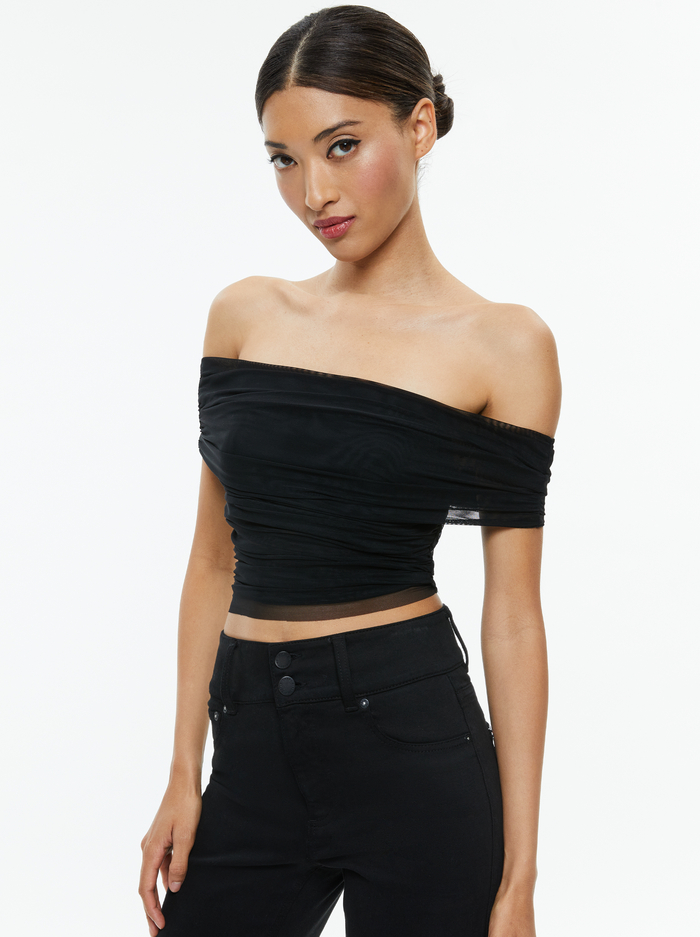 ISADOLA TOP - BLACK - Alice And Olivia