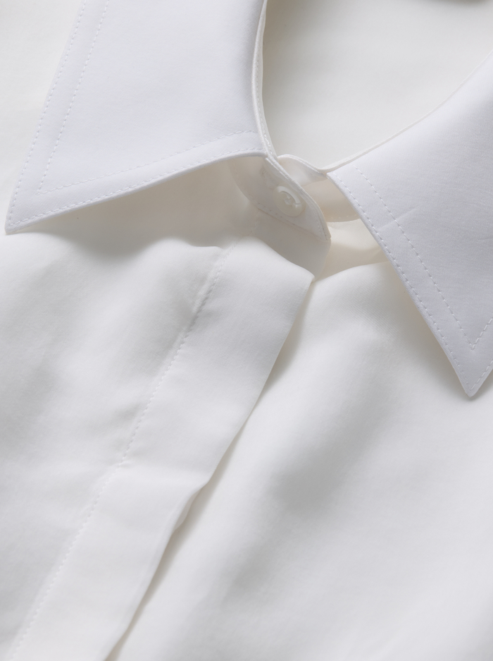 EDIE SEAMED CORSET BUTTON DOWN - OFF WHITE image 1 - ALICE + OLIVIA